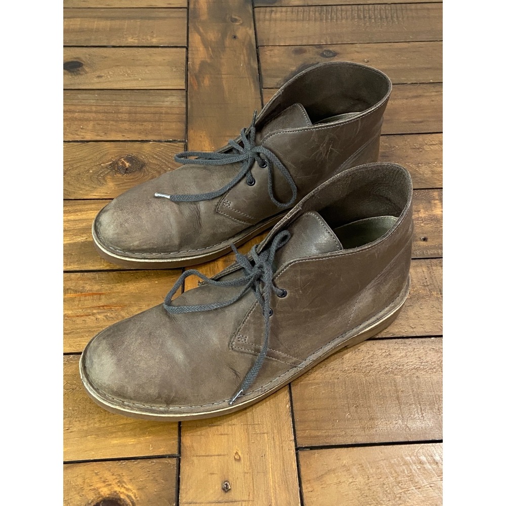 Clarks Bushacre 2 Men's 9.5M Beeswax Brown Leather Chukka Desert Boots 26113051